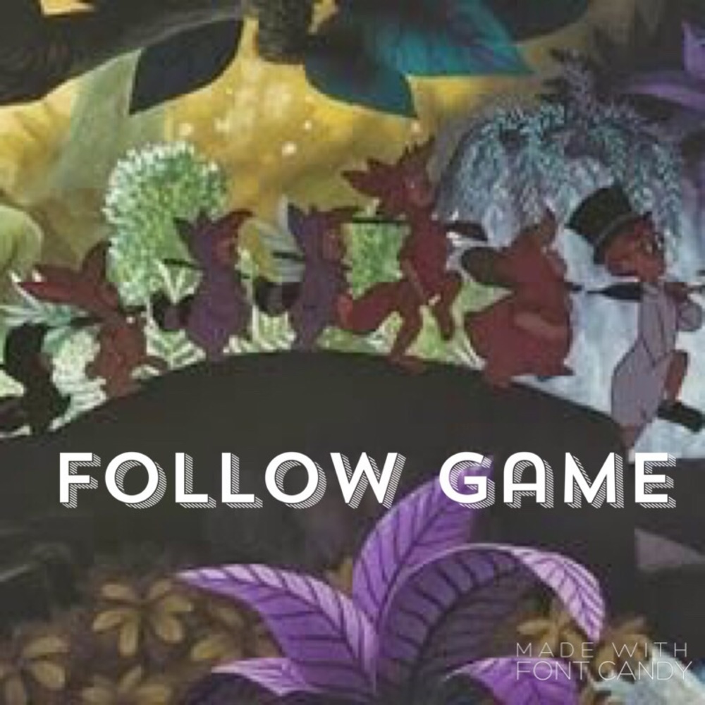 My first follow game!
